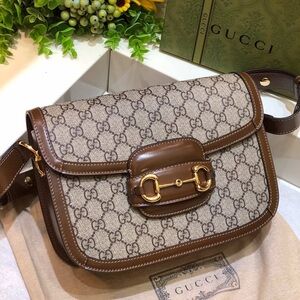 Gucci Horsebit 1955 Brown Shoulder Bag
